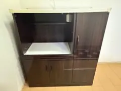 IKea ダークブラウン木製食器棚