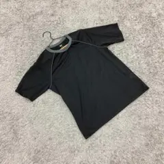 ✨UNIQLO✨ユニクロ♡半袖シャツ♡着こなし抜群♡黒♡ブラック(M)