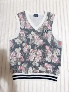 パーリーゲイツ　PG メッシュベスト　花柄　ユニセックス　M