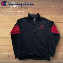 Champion × ロックの殿堂 コラボ ハーフジップスウェット M