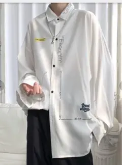 ■【FVLMEN】新品タグ付け♡ロゴプリント ロングスリーブ シャツ