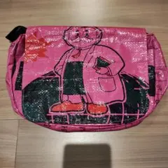 飼料袋バック　Dr.Nupa ピンク ショルダーバッグ