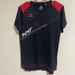Mizuno NEXT 陸上用シャツ M ブラック/レッド