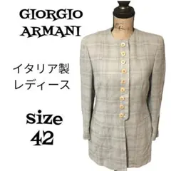 GIORGIO ARMANI グレー イタリア製 レディース サイズ42