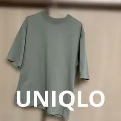 UNIQLO グリーンTシャツ M男女兼用