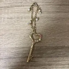 & chouette ハートキーイニシャルチャーム K