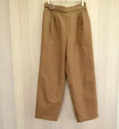 ショコラフィネローブ ワイドパンツ カジュアルパンツ ブラウン フリーサイズ