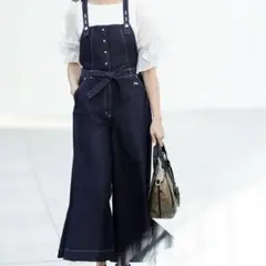 極美品　M'SGRACY デニム サロペット カタログ掲載品 近年 40 リボン 極美品 M'SGRACY デニム サロペット カタログ掲載品 近年 40
