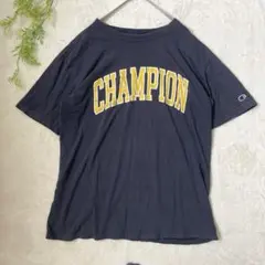 Champion Tシャツ　ネイビー　 Lサイズ 半袖　古着　ビッグロゴ