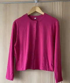 UNIQLO ユニクロ カーディガン XL ピンク クルーネック