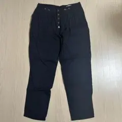 NEAR-BRAND ブラック ボタンフライ パンツ M