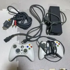 Xbox 360 USBコントローラー2台　ケーブル　セット