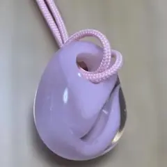 ハンドメイド蜻蛉玉ネックレスピンク