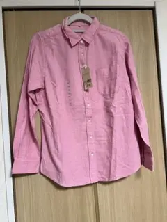 値下げ　新品　トップバリュ　ピンク ボタンダウンシャツ 長袖　XL