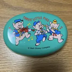 19ディズニー ランド　３匹のこぶた　Three Little Pigs 缶