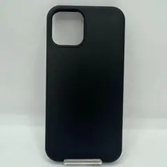 iPhone12 12Pro ソフトケース ブラック シリコン素材 シンプル
