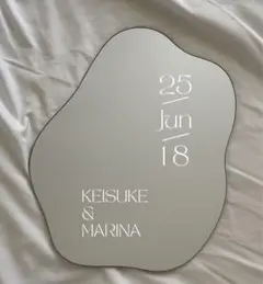 ウェルカムミラーステッカー　ウェルカムボード　ウェルカムスペース結婚