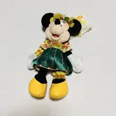 ディズニー　レインボールアウ　ミニー　ぬいぐるみバッジ　ぬいば