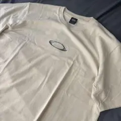 Oakley ロゴプリント Tシャツ クリーム 新品 裏無地 y2k コットン