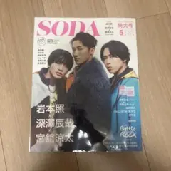 岩本照　深澤辰哉　宮舘涼太表紙　SODA(ソーダ) 2024年5月号
