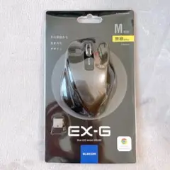 【164-13】ELECOMワイヤレスマウスEX-G M M-XGM10DBBK