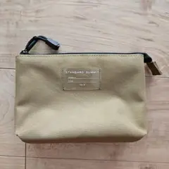 ☆STANDARD SUMMIT☆ベージュウェットティッシュケース付ポーチ美品