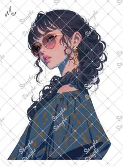 ℳ.オリジナル 人物ステッカー 7月新作 3-134