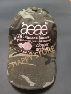 未使用 aeae 迷彩柄 ベースボールキャップ