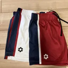 SFIDA サッカー ハーフパンツ Sサイズ ホワイト/ネイビー/レッド