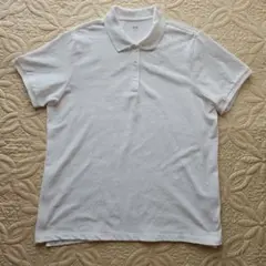 ユニクロ ポロシャツ ホワイト3XL