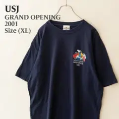 00s USJ ユニバーサルスタジオジャパン オープン記念 Tシャツ 紺 XL