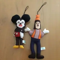 【わけあり】ミッキー グーフィー　キーホルダー　ぬいぐるみ 景品　ディズニー