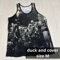 duck and cover 夜景プリント タンクトップ M
