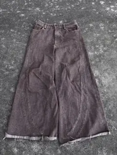 forte 24aw baggy denim pants
