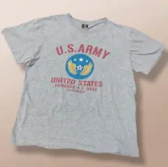 U.S. ARMY エドワーズ空軍基地 Tシャツ ミリタリー　グレー