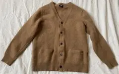 UNIQLO カーディガン　ブラウン　毛100%