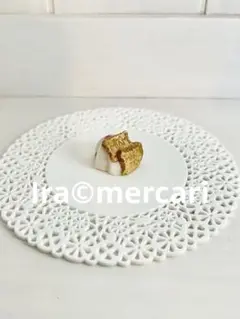 ビスケットとクリーム　フェーブ　フェーヴ　フランス製　ミニチュア　陶器