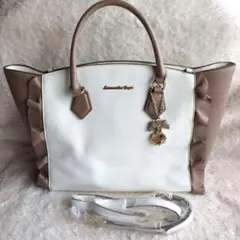 Samantha Vega フリル付きハンドバッグ 2way ショルダ