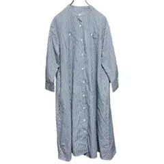 W-137【美品】エディットシーン シャツワンピース ロングワンピース