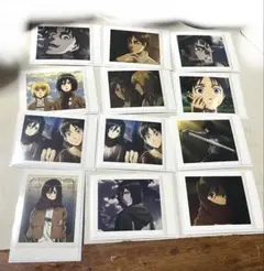 進撃の巨人 ぱしゃこれ 12枚セット エレン、ミカサ、アルミン