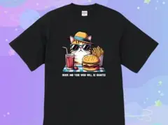 【新品】オープンエンド ヘヴィーウェイト Tシャツ 猫　かわいい　ポップ