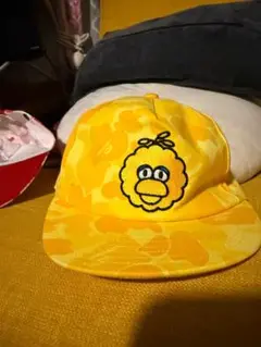 Babe kids セサミストリート イエロースナップバックキャップ
