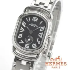 美品 エルメス HERMES ラリー RA2.210 電池交 磨き済 腕時計