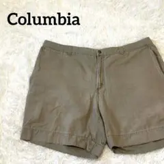 Columbia コロンビア カーキ ショーツ ワイドシルエット コットン100