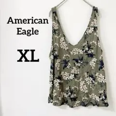 美品✨American Eagle 【XL】フラワープリント タンクトップ