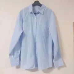 （美品）ストライプオーバーサイズシャツ