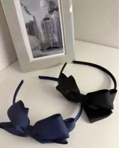 百貨店購入　キッズ上品可愛いリボンカチューシャ2点セット