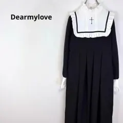 ◇ディアマイラブ【M】ワンピース　長袖　フリル　コスプレ　十字架　メイド