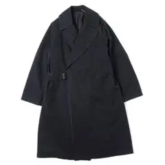 COMOLI(コモリ)22SS ウォッシュドタイロッケンコート(BLACK/2)