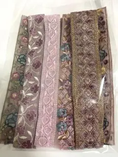 50cmインド刺繍リボン　アソートセット　3m